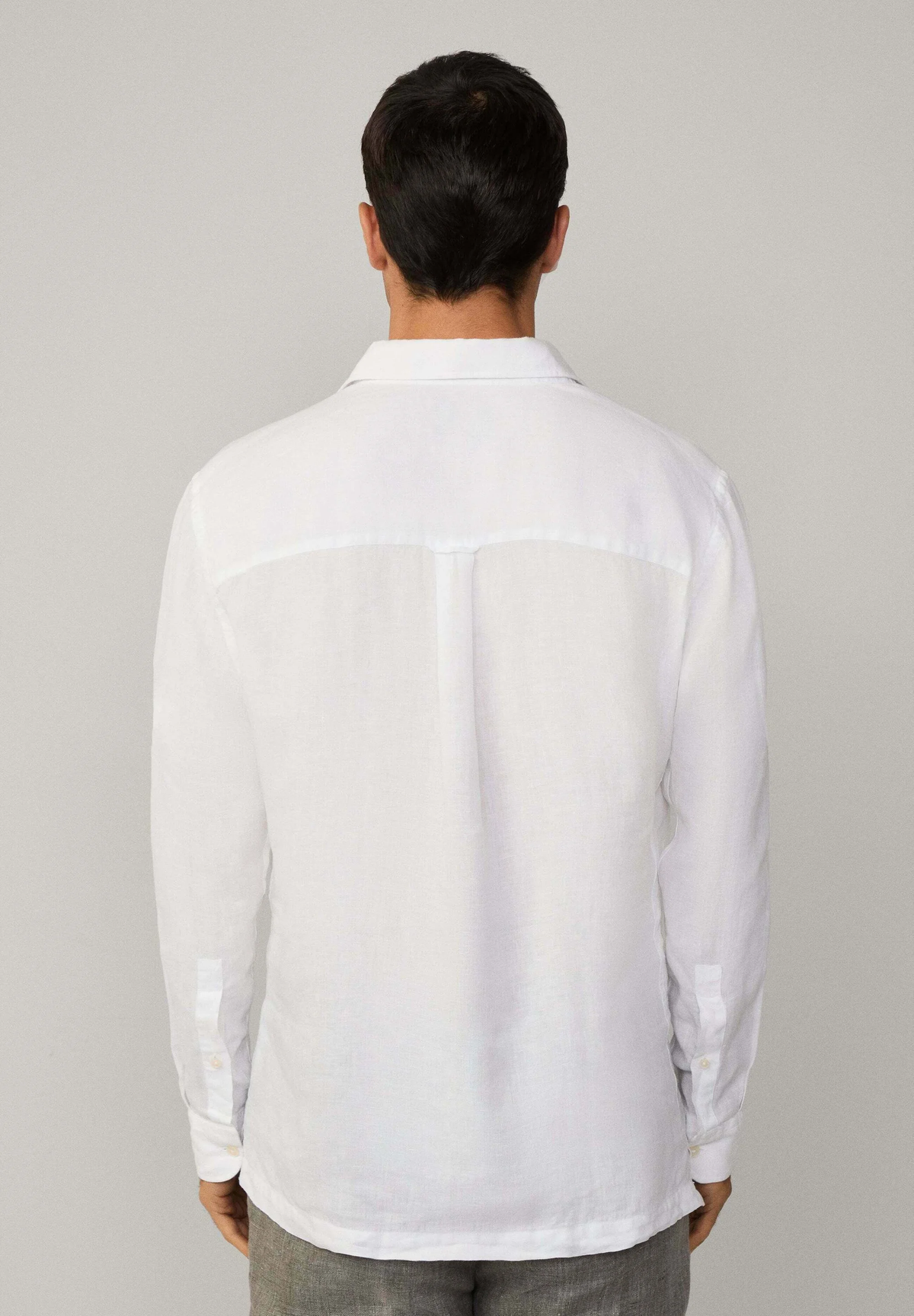 Camisa de Linho Classic Fit - Branco